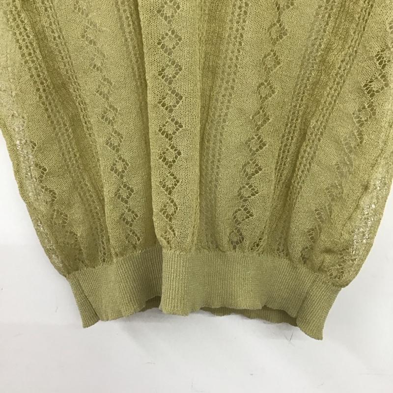 ザラ ZARA カットソー 半袖 S 無地 カーキ / カーキ /  レディース USED 古着 中古 10140346