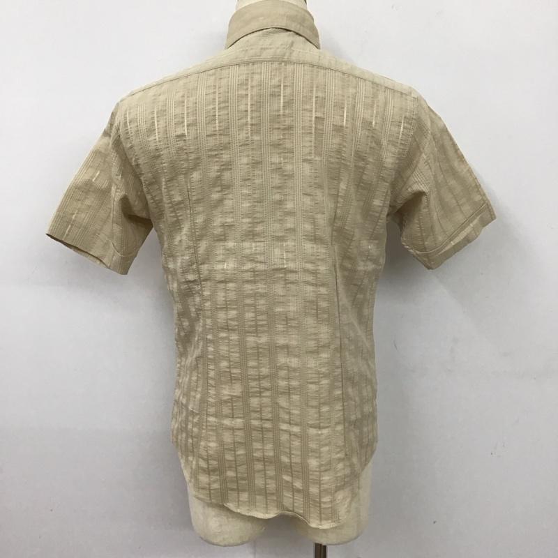バーバリーブラックレーベル BURBERRY BLACK LABEL シャツ、ブラウス 半袖 BMW22-214-42 ワークシャツ 2 ワンポイント ベージュ / ベージュ /  メンズ USED 古着 中古 10113079