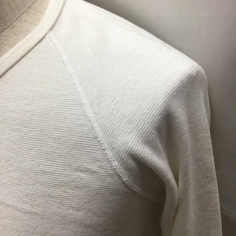 ハリウッドランチマーケット HOLLYWOOD RANCH MARKET カットソー 長袖 長袖カットソー ロングスリーブカットソー 無地Tシャツ 1 無地 白 / ホワイト /  メンズ USED 古着 中古 10113574