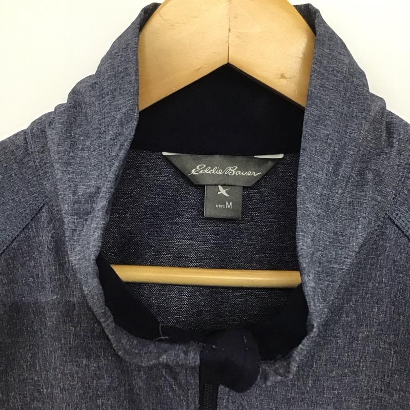 エディーバウアー Eddie Bauer ジャケット、上着 ジャケット、ブレザー ジップアップジャケット ナイロンジャケット アウター M ロゴ、文字 インディゴ / インディゴ /  メンズ USED 古着 中古 10143204