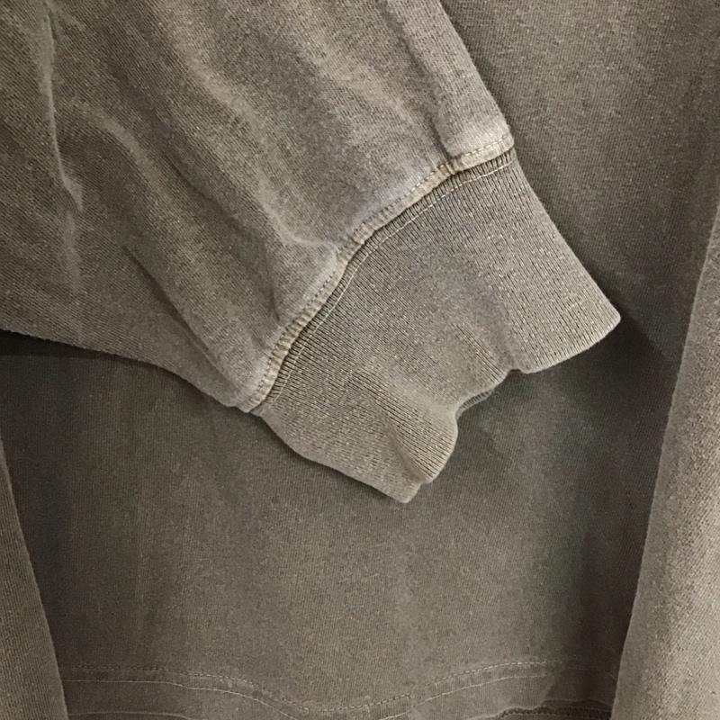ステューシー STUSSY カットソー 長袖 長袖カットソー プリントカットソー クルーネック XL ロゴ、文字 茶 / ブラウン /  メンズ USED 古着 中古 10150599