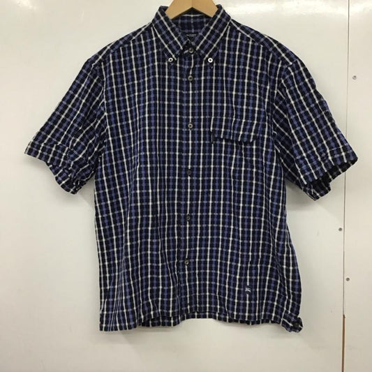 バーバリー BURBERRY シャツ、ブラウス 半袖 半袖シャツ チェックシャツ ボタンダウンシャツ L チェック マルチカラー / マルチカラー /  メンズ USED 古着 中古 10137046