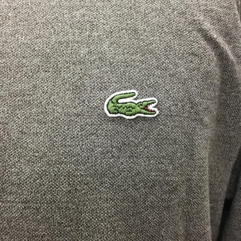 ラコステ LACOSTE ポロシャツ 長袖 L1313Y ワニ 4 ワンポイント 茶 / ブラウン /  メンズ USED 古着 中古 10111402