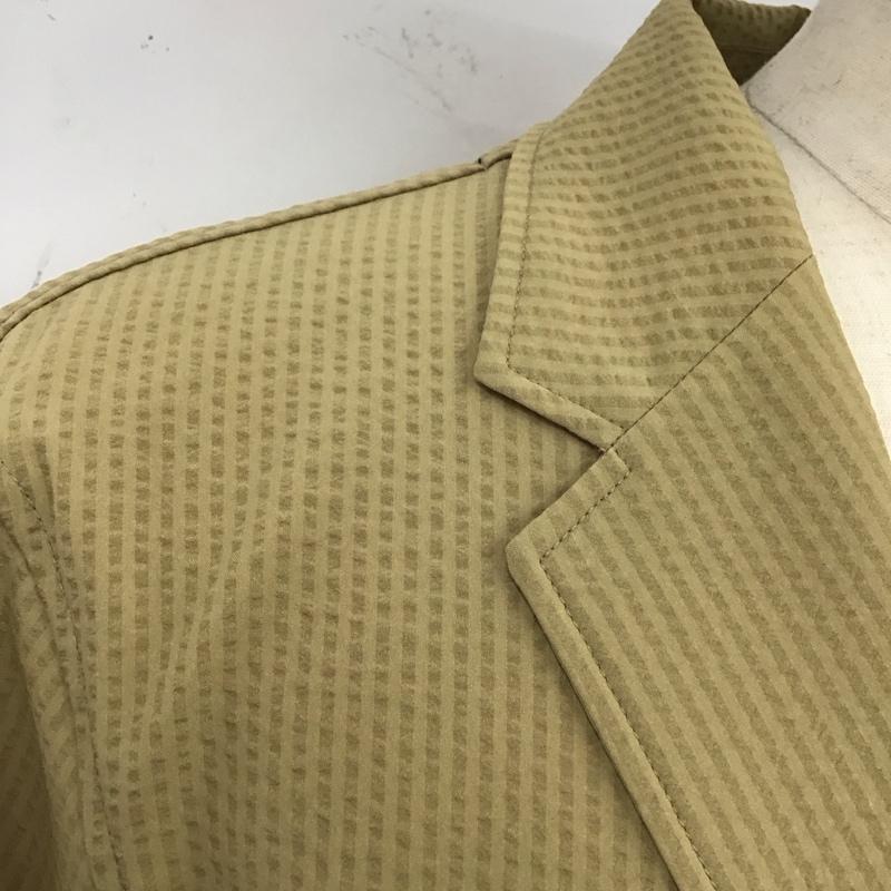 ナノユニバース nano・universe ジャケット、上着 ジャケット、ブレザー 668-3116212 LB03 シアサッカー2Bシャツジャケット カジュアルジャケット M ストライプ ベージュ / ベージュ /  メンズ USED 古着 中古 10119259