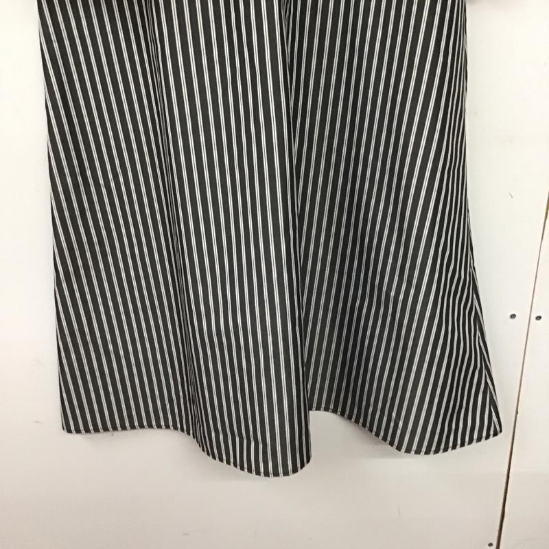 サマンサモスモス Samansa Mos2 ワンピース ロングスカート 長袖シャツワンピース ロングワンピース ストライプ FREE ストライプ 灰 / グレー /  レディース USED 古着 中古 10142073