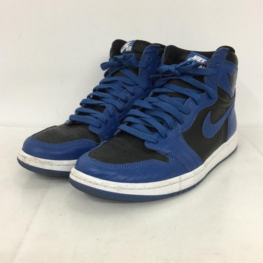 ナイキ NIKE スニーカー スニーカー 555088 404 AIR JORDAN 1 RETRO HIGH OG 27.5cm 27.5cm ロゴ、文字 黒 / ブラック / X 青 / ブルー /  メンズ USED 古着 中古 10136293