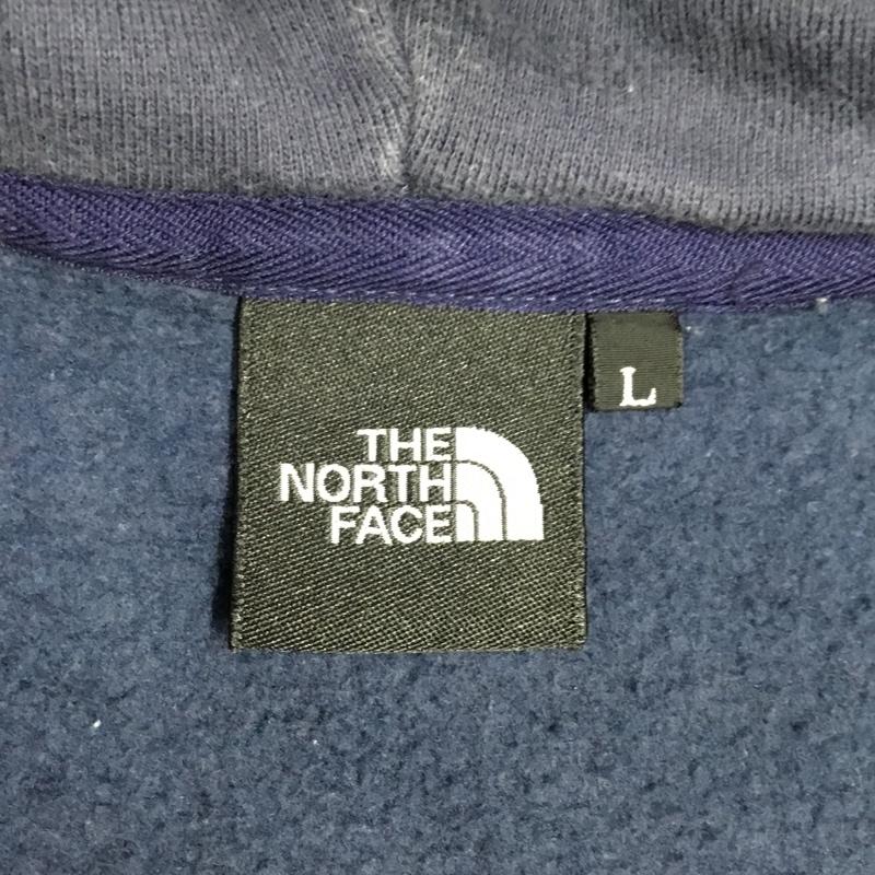 ザノースフェイス THE NORTH FACE パーカー 長袖 NT11530 REARVIEW FULLZIP HOODIE 裏起毛 L ロゴ、文字 紺 / ネイビー / X 黄 / イエロー /  メンズ USED 古着 中古 10118942
