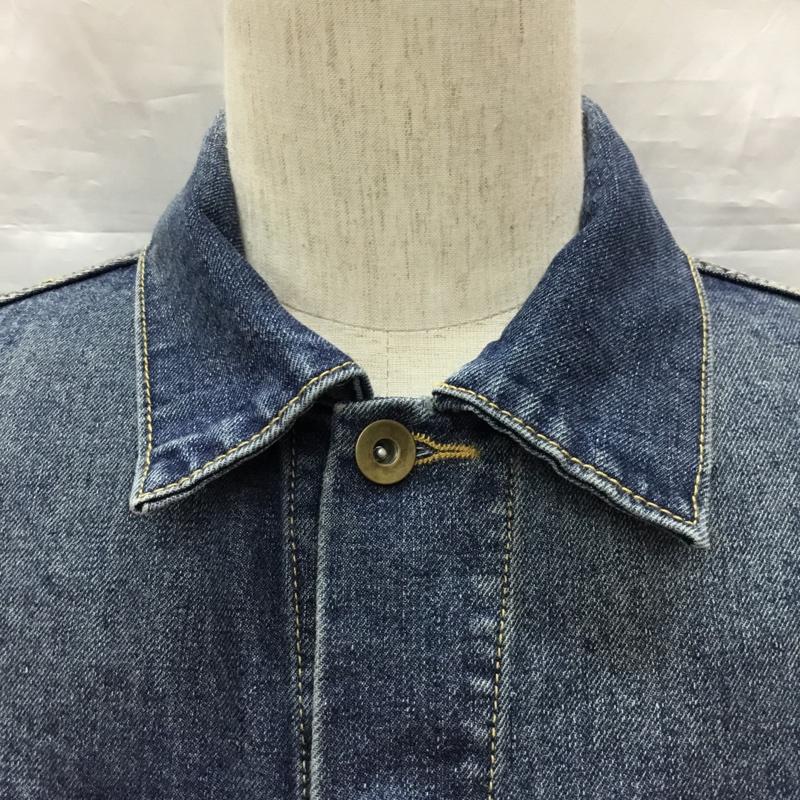 ナンバーナイン デニム NUMBER (N)INE DENIM ジャケット、上着 ジャケット、ブレザー デニムジャケット カラージャケット 長袖ジャケット ブルゾン Gジャン S 無地 インディゴ / インディゴ /  メンズ USED 古着 中古 10118656