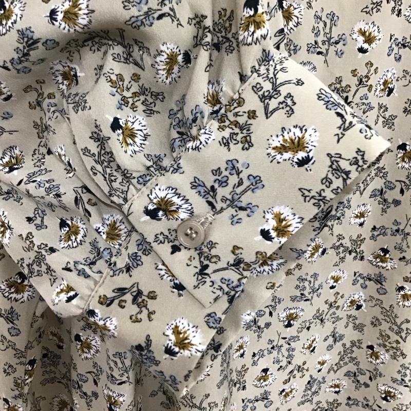 アイテムズ アーバンリサーチ ITEMS URBAN RESEARCH ワンピース ロングスカート IT15-26A010 バックデザインプリントワンピース 半袖 FREE 花柄 ベージュ / ベージュ /  レディース USED 古着 中古 10116475