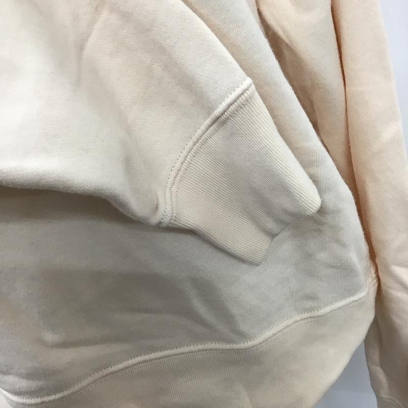 ミルクフェド MILKFED. トレーナー 長袖 ロゴ、文字 X プリント ベージュ / ベージュ /  レディース USED 古着 中古 10120297