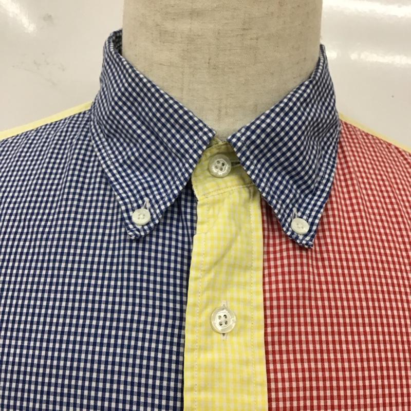 アベイシングエイプ A BATHING APE シャツ、ブラウス 半袖 ボタンダウンシャツ L チェック マルチカラー / マルチカラー /  メンズ USED 古着 中古 10117207