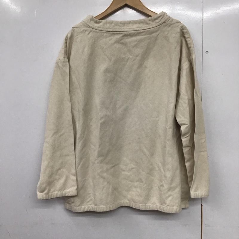 マコバ MACOBER カットソー 長袖 長袖カットソー 無地カットソー ワイドネック 42 無地 アイボリー / アイボリー /  メンズ USED 古着 中古 10141512