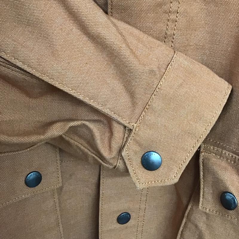 エディーバウアー Eddie Bauer ジャケット、上着 ジャンパー、ブルゾン 長袖ジャケット アウター 前ボタン カラージャケット L 無地 橙 / オレンジ /  メンズ USED 古着 中古 10147519