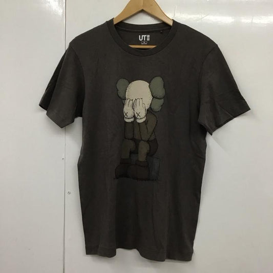 ユニクロ UNIQLO Tシャツ 半袖 341-163865 半袖カットソー プリントTシャツ クルーネック M プリント 黒 / ブラック /  メンズ USED 古着 中古 10130121