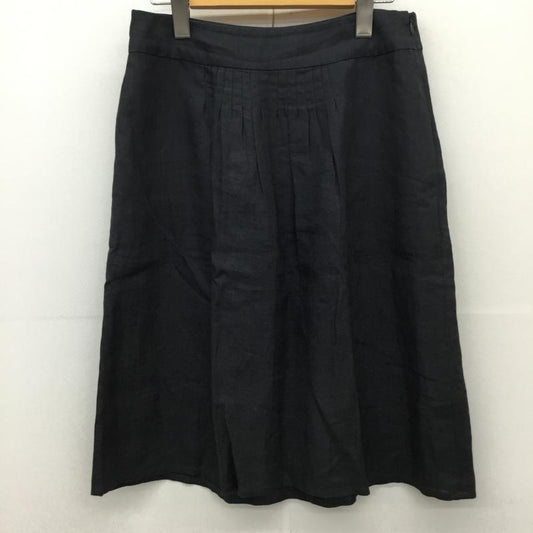 アニエス・ベー agnes b. スカート ひざ丈スカート 38 無地 黒 / ブラック /  レディース USED 古着 中古 10129971