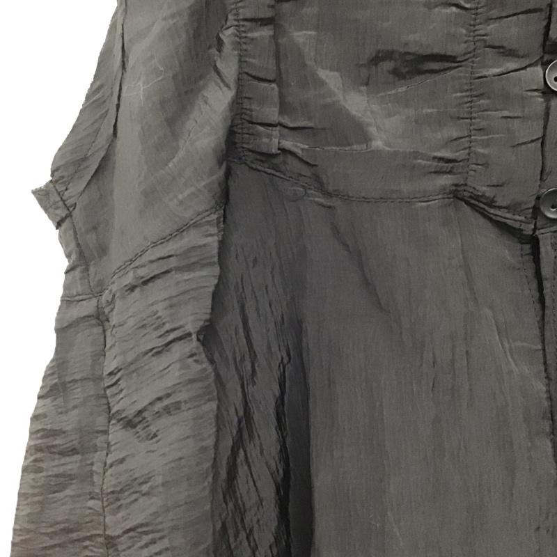 ジーナシス JEANASIS シャツ、ブラウス 半袖 ワッシャー サテン タグ付 FREE 無地 黒 / ブラック /  レディース USED 古着 中古 10144548