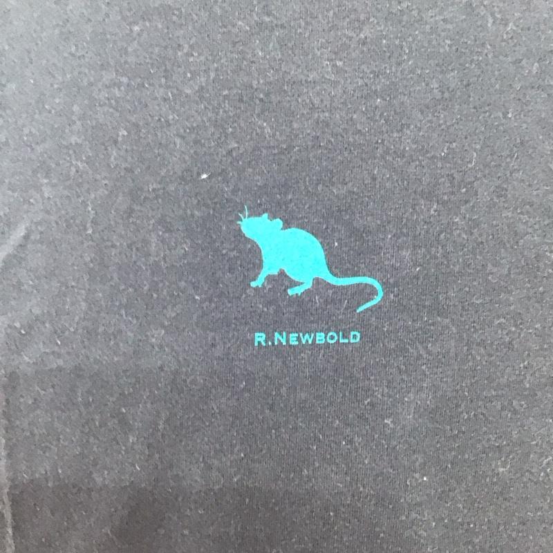 アール・ニューボールド R.NEWBOLD Tシャツ 長袖 RN-DW-37980 ロンT ロゴ プリント XL ワンポイント 紺 / ネイビー /  メンズ USED 古着 中古 10118108