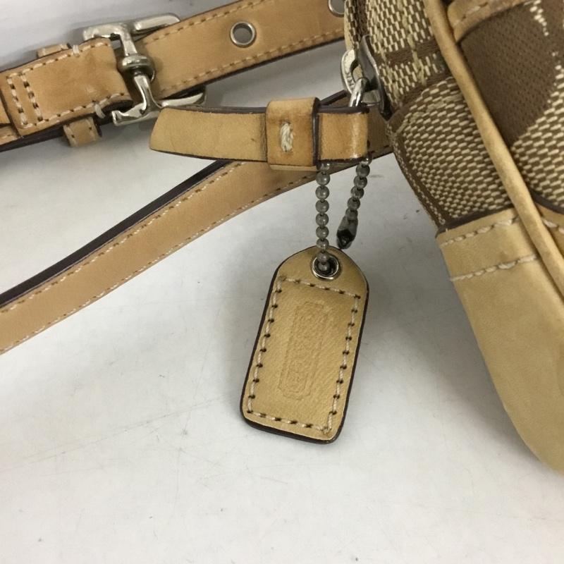 コーチ COACH ウエストバッグ ウエストバッグ ミニバッグ 総柄 ベージュ / ベージュ /  レディース USED 古着 中古 10129560