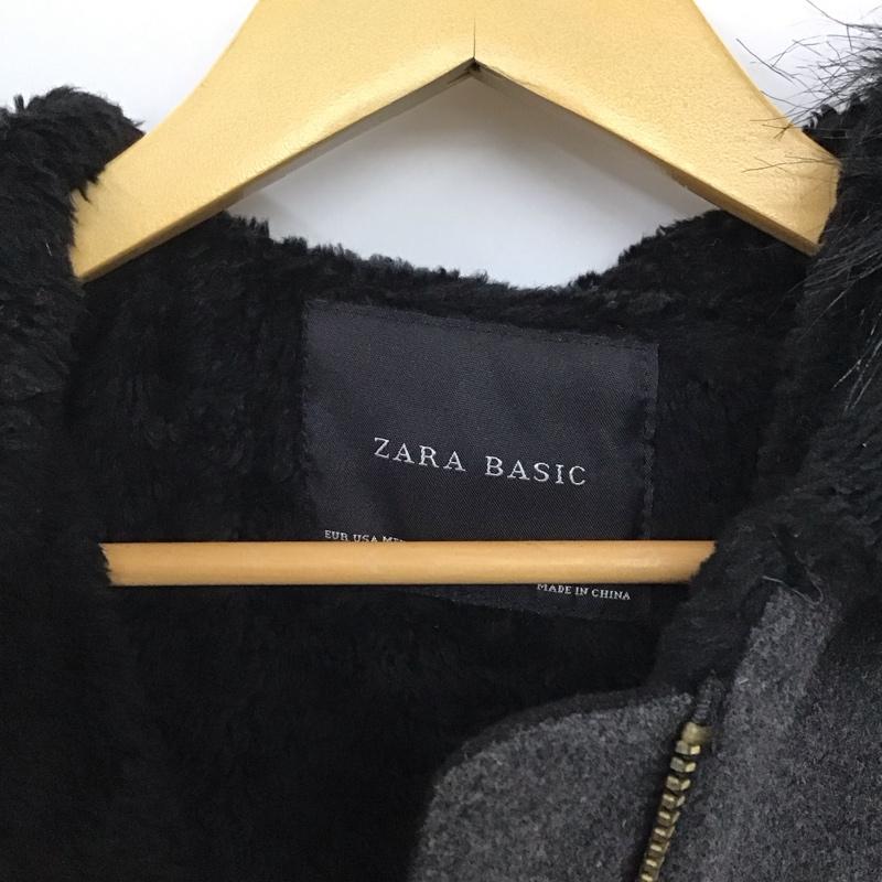 ザラベーシック ZARA BASIC ジャケット、上着 ジャケット、ブレザー ジップアップジャケットパーカー アウター XS 無地 ダークグレー / ダークグレー /  レディース USED 古着 中古 10145405