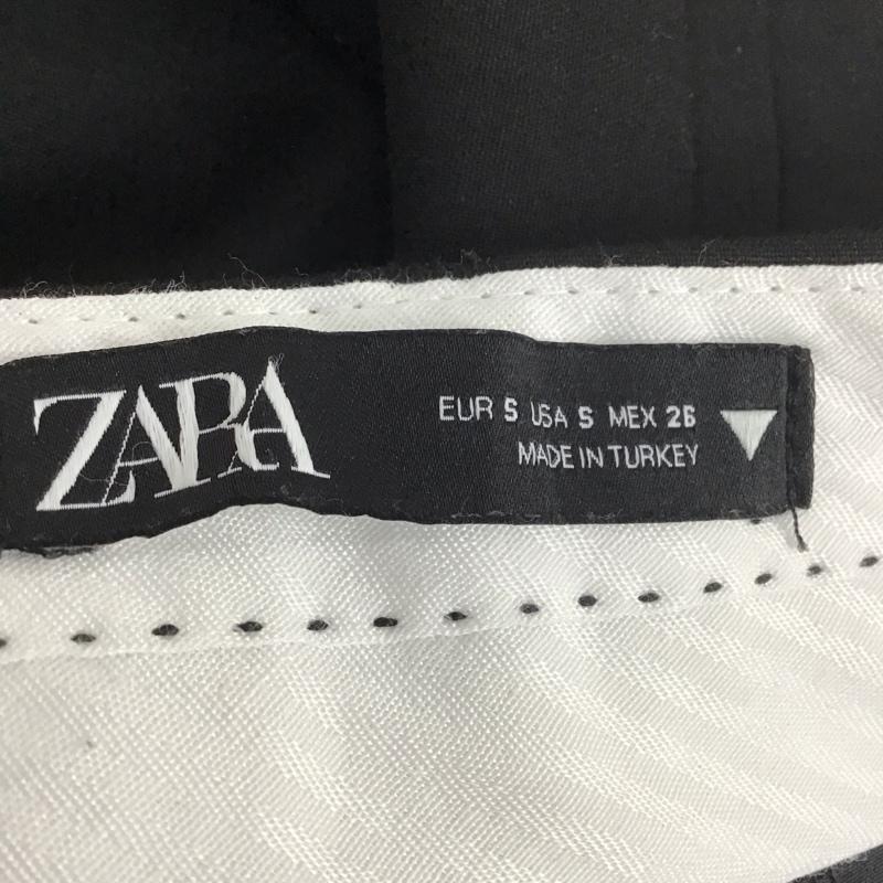 ザラ ZARA パンツ スラックス スラックス ワイドパンツ カジュアルパンツ ストレートパンツ S 無地 黒 / ブラック /  レディース USED 古着 中古 10110816