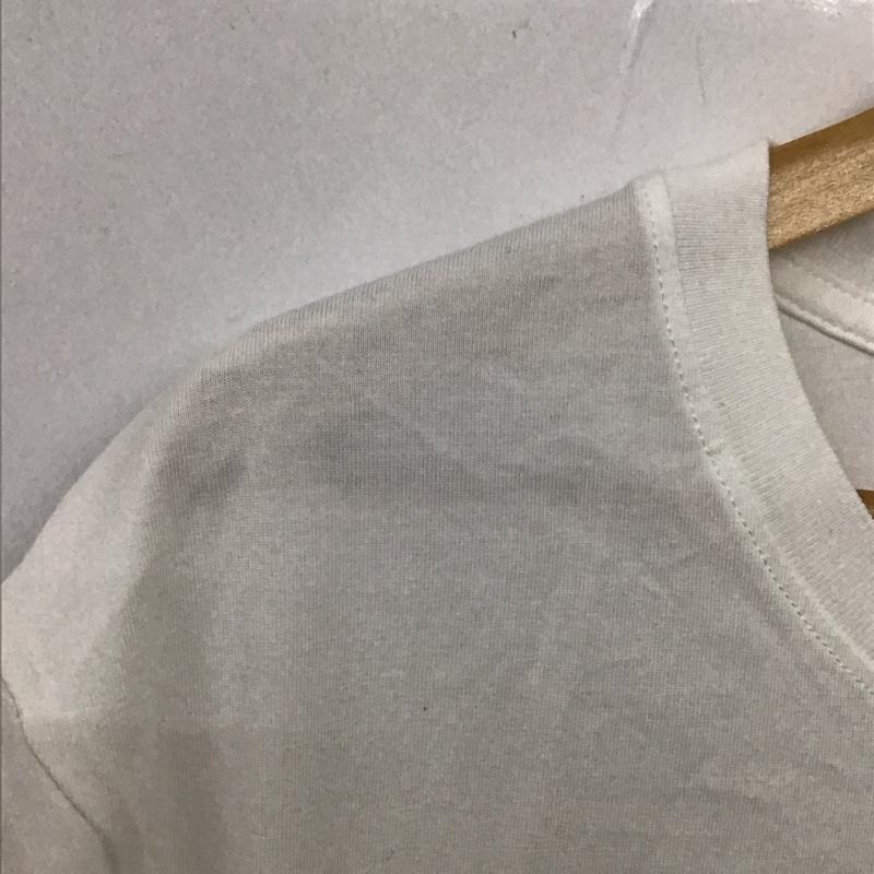 ステューシー STUSSY Tシャツ 半袖 半袖カットソー プリントTシャツ クルーネックカットソー L プリント 白 / ホワイト /  メンズ USED 古着 中古 10136249