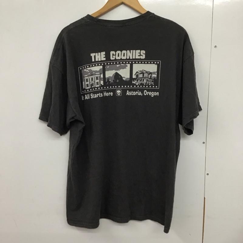 古着 USED Tシャツ 半袖 半袖カットソー プリントTシャツ クルーネックカットソー the goonies XL プリント 黒 / ブラック /  メンズ USED 古着 中古 10132334