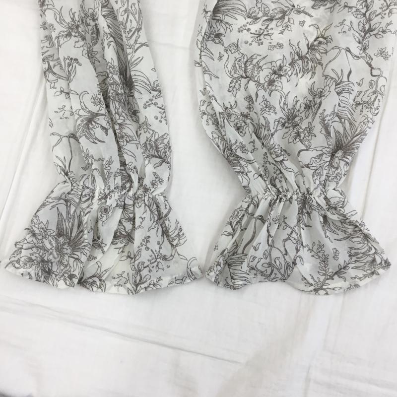 イング INGNI ワンピース ロングスカート M 花柄 白 / ホワイト / X 茶 / ブラウン /  レディース USED 古着 中古 10129976
