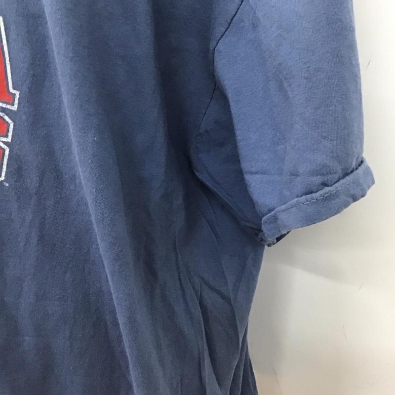 古着 USED Tシャツ 半袖 XXL プリント 水色 / ライトブルー /  メンズ USED 古着 中古 10123336