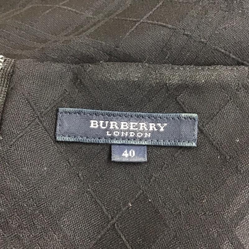 バーバリーロンドン Burberry London ワンピース ひざ丈スカート FM045-079-09 ウール ノースリーブ 40 チェック 黒 / ブラック /  レディース USED 古着 中古 10112962