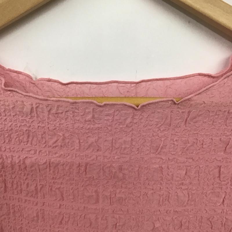 エヘカソポ ehka sopo カットソー 半袖 FREE 無地 桃 / ピンク /  レディース USED 古着 中古 10137402