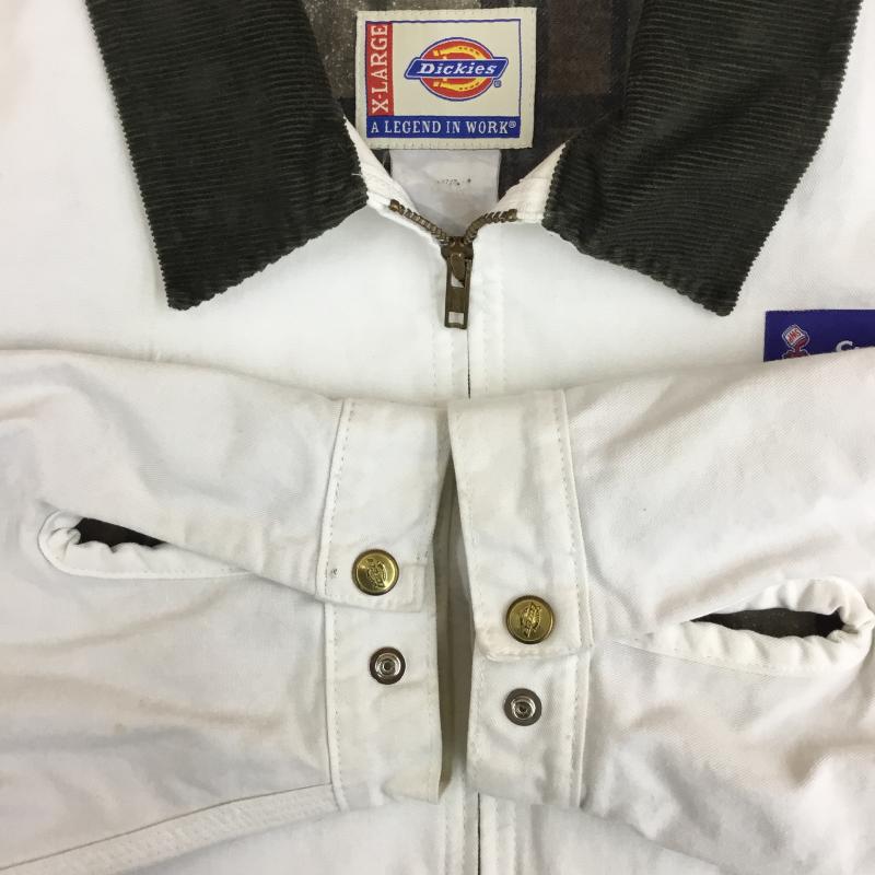 ディッキーズ Dickies ジャケット、上着 ジャケット、ブレザー SHERWIN WILLIAMS XL ロゴ、文字 白 / ホワイト /  メンズ USED 古着 中古 10140937