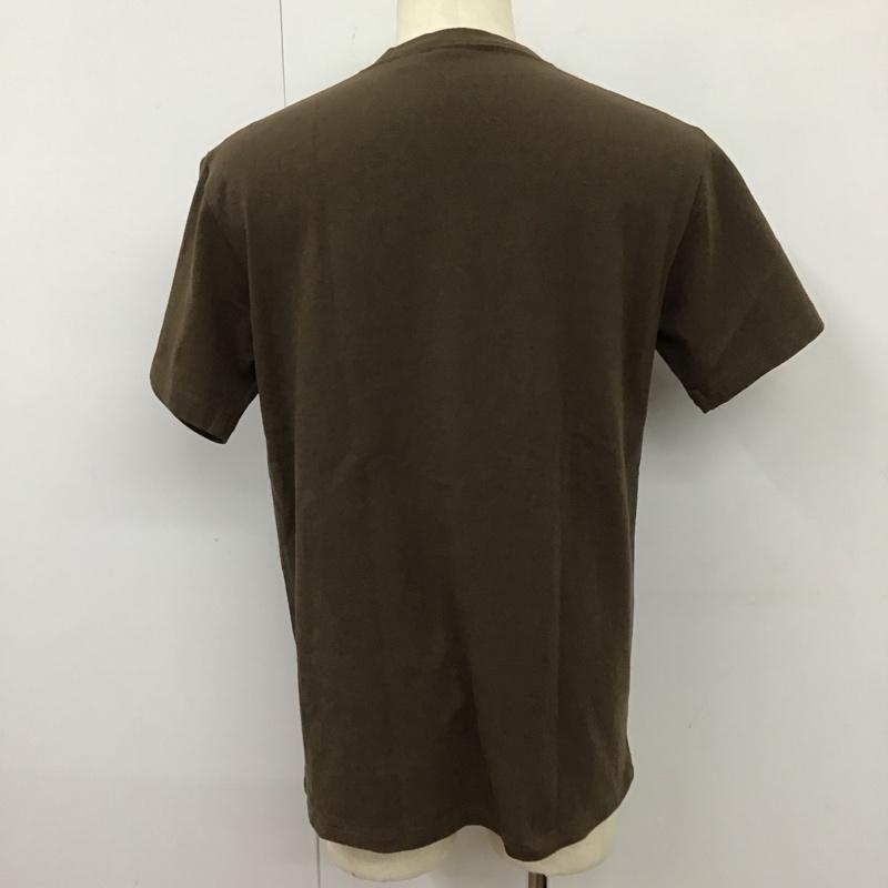 グッドウェア Goodwear Tシャツ 半袖 半袖カットソー プリントTシャツ クルーネックカットソー L 無地 茶 / ブラウン /  メンズ USED 古着 中古 10115297