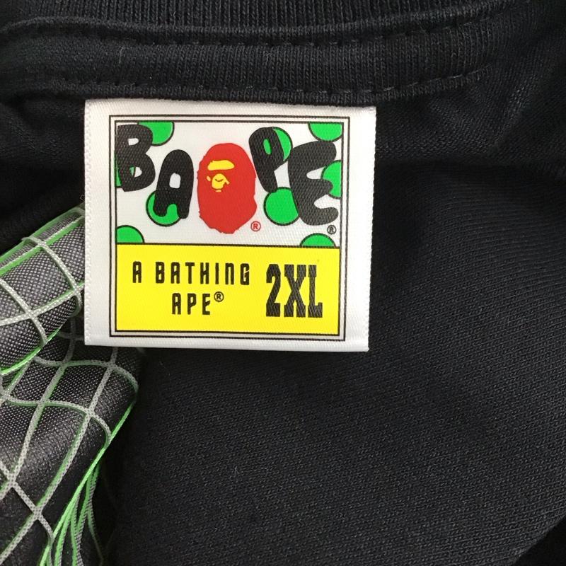 アベイシングエイプ A BATHING APE Tシャツ 半袖 1k73110904 半袖カットソー プリントTシャツ クルーネックカットソー xbox XXL ロゴ、文字 黒 / ブラック /  メンズ USED 古着 中古 10124083