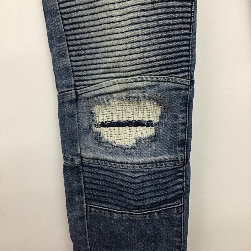 ザラメン ZARA MAN パンツ デニム、ジーンズ デニムパンツ スリムパンツ カジュアルパンツ ストレッチパンツ zmdc 38 ダメージ加工 インディゴ / インディゴ /  メンズ USED 古着 中古 10149726
