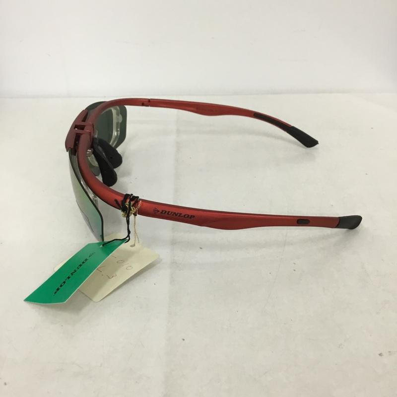 ダンロップ DUNLOP めがね・サングラス サングラス DU-010 スポーツサングラス ミラーレンズ ロゴ、文字 赤 / レッド /  メンズ USED 古着 中古 10140443