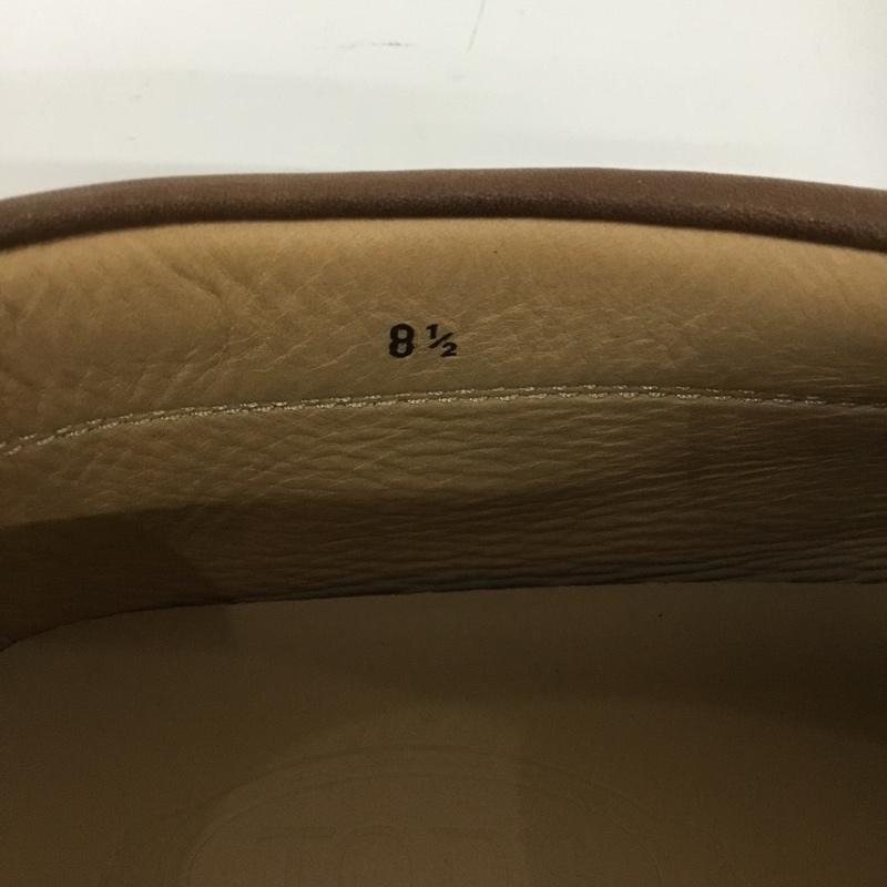トッズ TOD S カジュアルシューズ カジュアルシューズ レザー フリンジ 81/2 箱有 無地 茶 / ブラウン /  メンズ USED 古着 中古 10142715