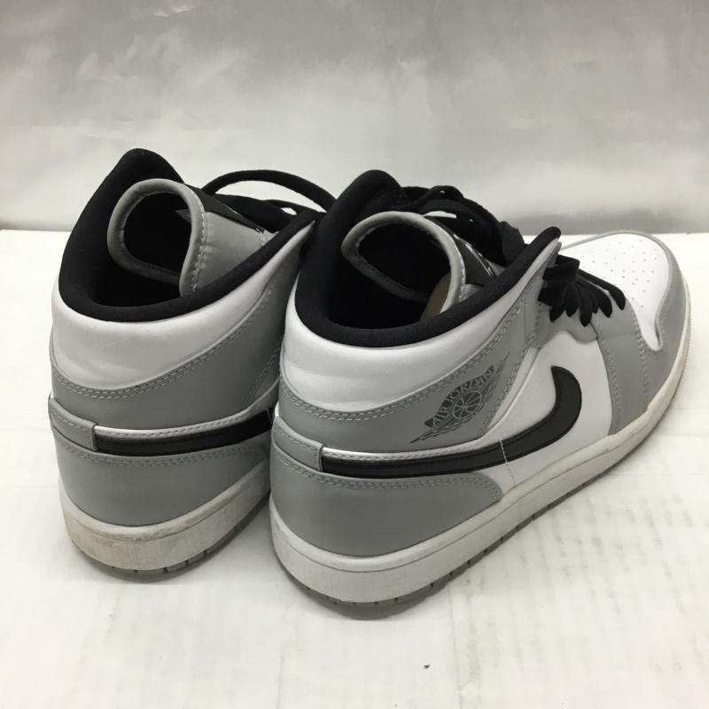ナイキ NIKE スニーカー スニーカー 554724 092 AIR JORDAN 1 MID 26.5cm 箱有 26.5cm ロゴ、文字 白 / ホワイト / X 黒 / ブラック / X 灰 / グレー /  メンズ USED 古着 中古 10108438