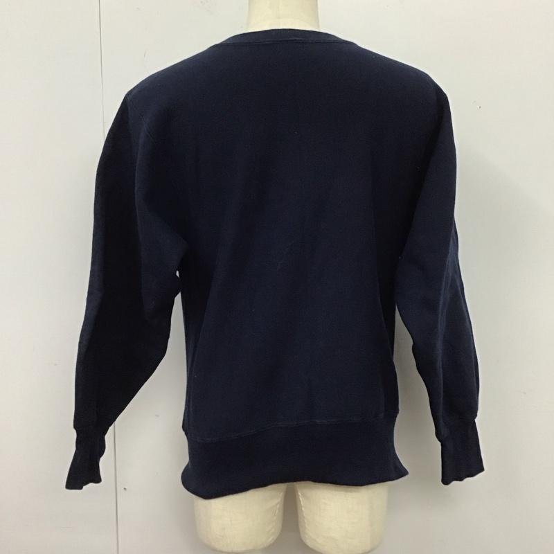 チャンピオン Champion トレーナー 長袖 REVERSE WEAVE スウェット 裏起毛 M ロゴ、文字 紺 / ネイビー /  メンズ USED 古着 中古 10122951