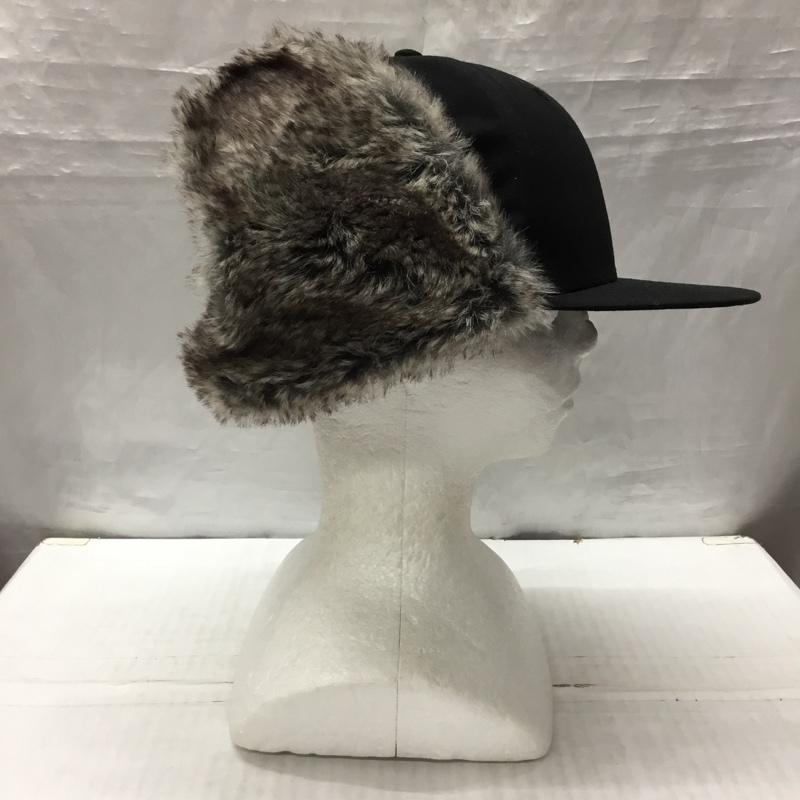 ニューエラ NEW ERA 帽子 キャップ フライトキャップ 59FIFTY 無地 黒 / ブラック /  メンズ USED 古着 中古 10122331