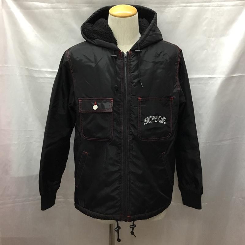 シュプリーム Supreme ジャケット、上着 ジャンパー、ブルゾン 18AW Sherpa Lined Nylon Zip Up Jacket S 無地 黒 / ブラック /  メンズ USED 古着 中古 10108788