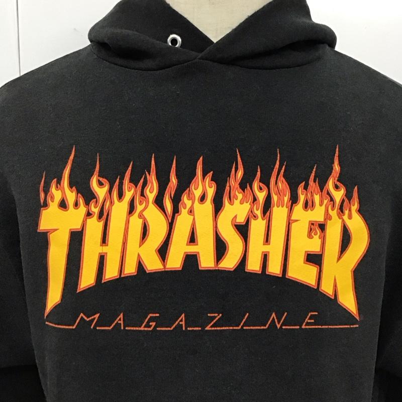 スラッシャー THRASHER パーカー 長袖 プリント 黒 / ブラック /  メンズ USED 古着 中古 10121771