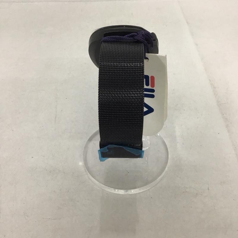 フィラ FILA 腕時計 アナログ（クォーツ式） 38-162 箱有 ロゴ、文字 黒 / ブラック /  レディース USED 古着 中古 10134475