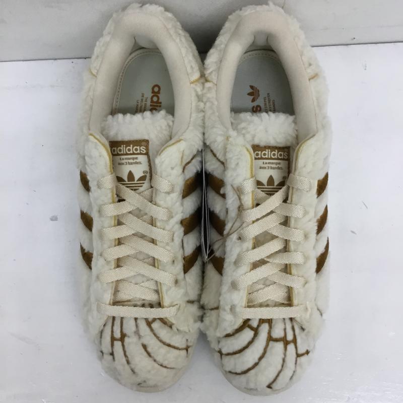 アディダス adidas スニーカー スニーカー ID1638　Superstar Concha　スーパースター　コンチャ 27.5cm 総柄 白 / ホワイト / X 茶 / ブラウン /  メンズ USED 古着 中古 10122728