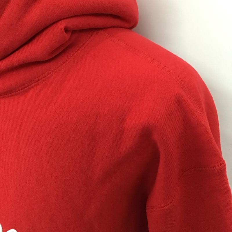 シュプリーム Supreme パーカー 長袖 23AW raisedscripthoodedsweatshirt 長袖パーカー プルオーバーパーカー L ロゴ、文字 赤 / レッド /  メンズ USED 古着 中古 10115141