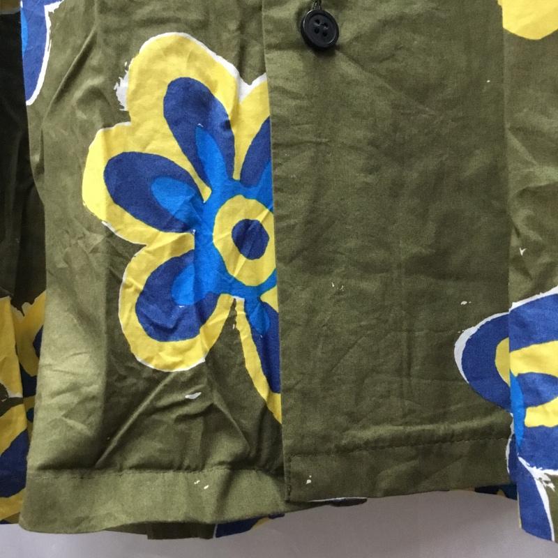 ユニクロ UNIQLO シャツ、ブラウス 半袖 331-449637 MARNI オーバーサイズ オープンカラーシャツ S 花柄 カーキ / カーキ /  メンズ USED 古着 中古 10117797