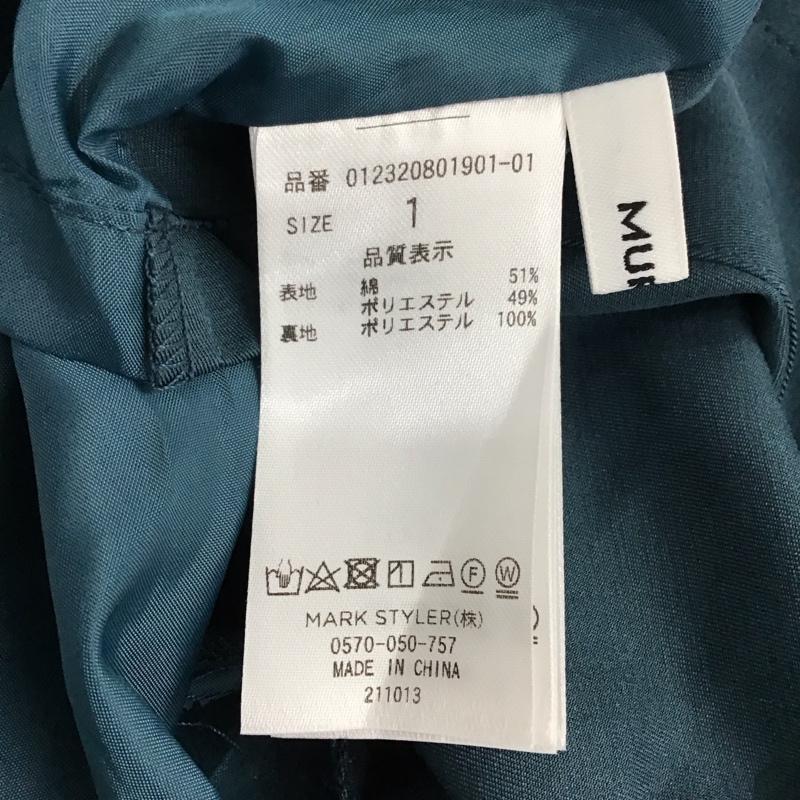 ムルーア MURUA スカート ひざ丈スカート 012320801901 アシメラップスカート 1 無地 緑 / グリーン /  レディース USED 古着 中古 10121269