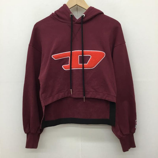 ディーゼル DIESEL パーカー 長袖 XS ロゴ、文字 えんじ / ワインレッド /  レディース USED 古着 中古 10143565