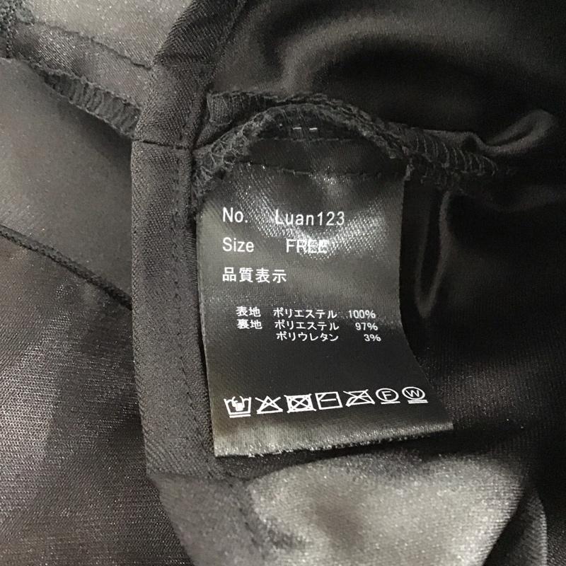 ルアナ LUANA シャツ、ブラウス 半袖 ノースリーブシャツ ノーカラーシャツ FREE 無地 黒 / ブラック /  レディース USED 古着 中古 10149385