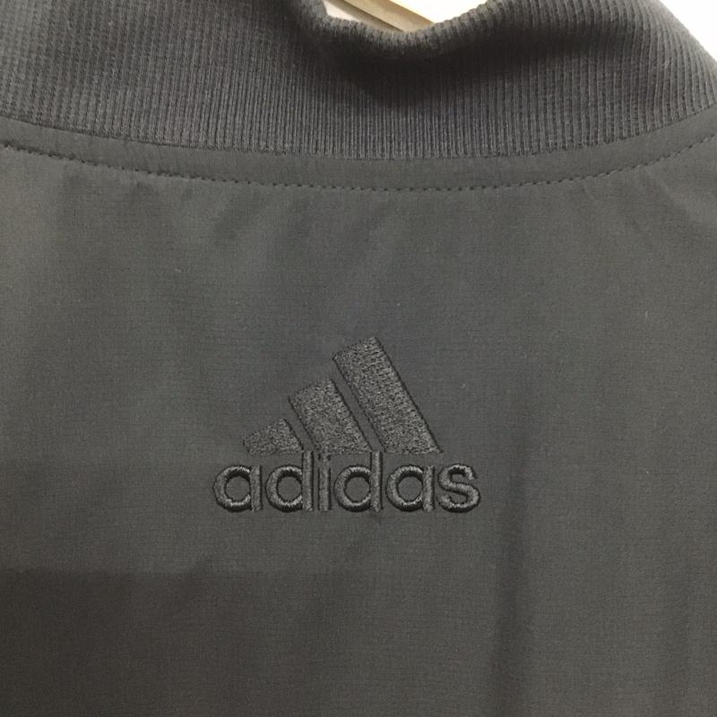 アディダス adidas ジャケット、上着 ジャンパー、ブルゾン hl6923 ボンバージャケットウーブンウィンドブレーカー アウター L ロゴ、文字 黒 / ブラック /  メンズ USED 古着 中古 10141661