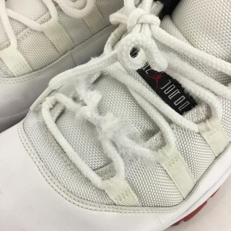 ナイキ NIKE スニーカー スニーカー 528895 101 AIR JORDAN 11 RETRO LOW 31cm 箱有 ロゴ、文字 白 / ホワイト / X 黒 / ブラック / X 赤 / レッド /  メンズ USED 古着 中古 10144823